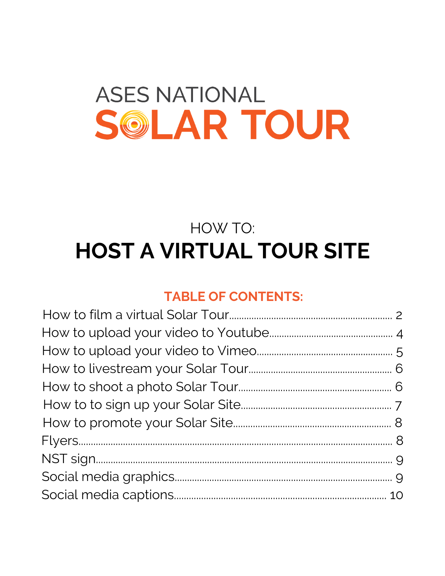 2024 NST how to guide host a virtual Solar Site